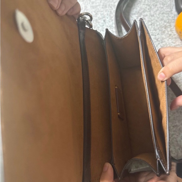 Coach Dark Brown Leather Shoulder Bag - Picture 4 of 8